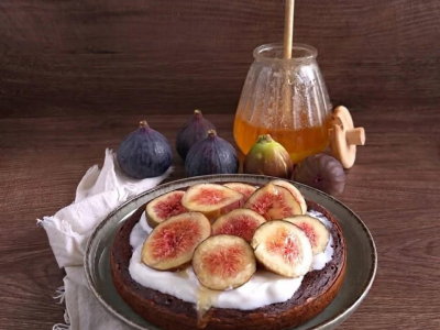 Recette Pancake Géant Moelleux au Chocolat, Figues Fraîches & Yaourt G