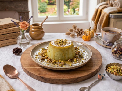 Recette Flan à la Pistache Façon Baklava Express au Miel Doré & Éclats Croquants