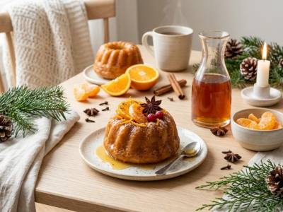 Recette Baba au Rhum Festif au Sirop d’Agrumes & Épices de Noël