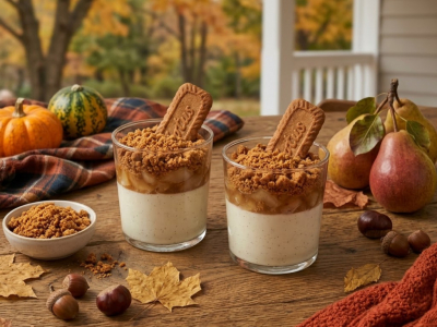 Recette Panna Cotta Automne Poire Cannelle Prête en 5 min
