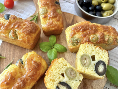 Recette cake olives coeur emmental