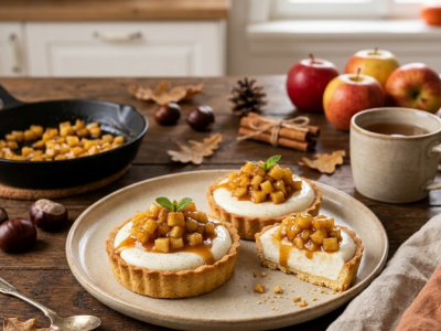 Recette Tartelettes Panna Cotta d'Automne Croustillantes aux Pommes