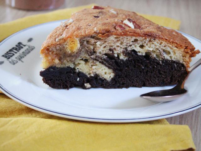 Recette Moelleux bi-gout chocolat vanille & noix de pecan 